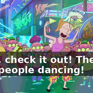 Hey, check it out! There's old people dancing!