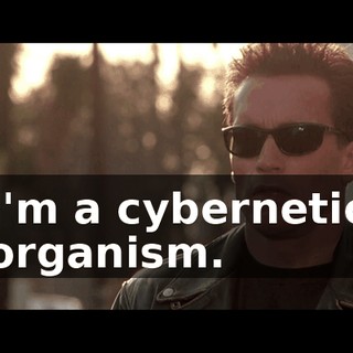 I'm a cybernetic organism.