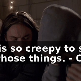 - It is so creepy to step on those things. - Ow!