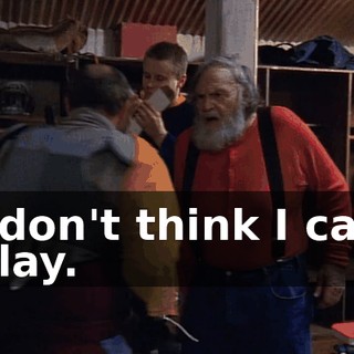 I don't think I can play.