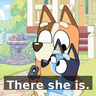 There she is.