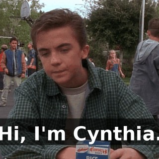 Hi, I'm Cynthia.