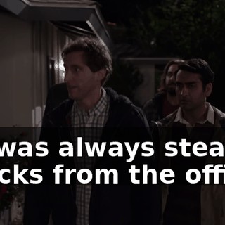 He was always stealing snacks from the office.