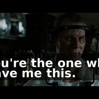 You're the one who gave me this.