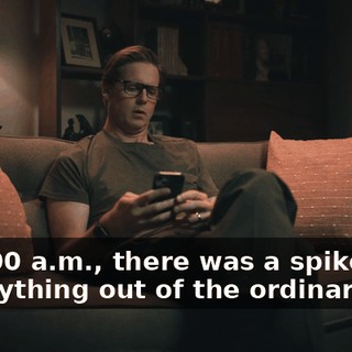 At 2:00 a.m., there was a spike. You do anything out of the ordinary?