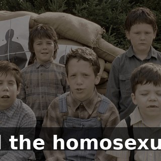 And the homosexuals.