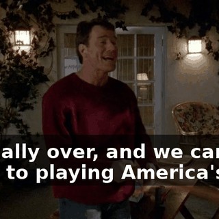 is finally over, and we can get back to playing America's...