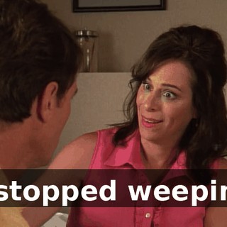 It stopped weeping.