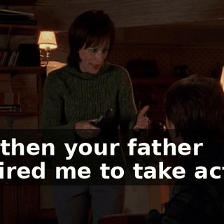and then your father inspired me to take action.
