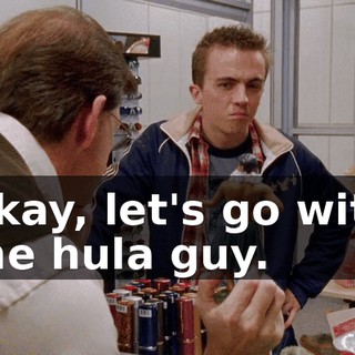 Okay, let's go with the hula guy.