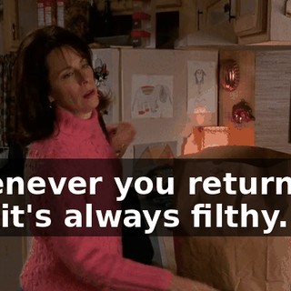 Whenever you return the car, it's always filthy.