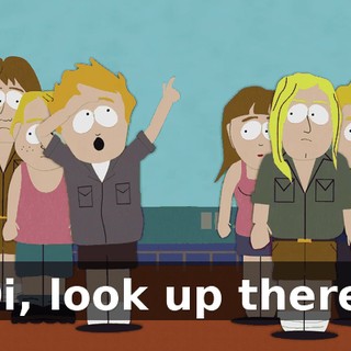 Oi, look up there!