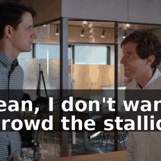I mean, I don't want to crowd the stallions.
