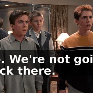 No. We're not going back there.