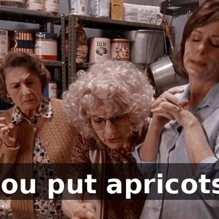 you put apricots.