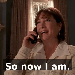 So now I am.