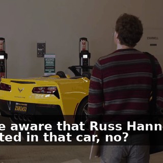 You're aware that Russ Hanneman urinated in that car, no?