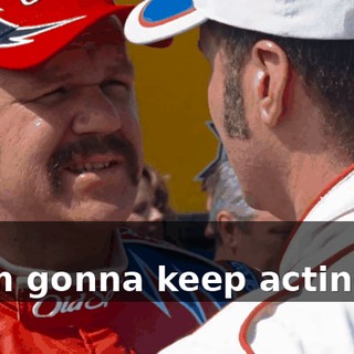 - Tactics? - Yeah. I'm gonna keep acting tough...