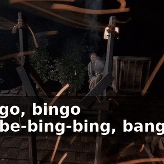 ♪ Bingo, bingo Be-be-bing-bing, bango... ♪