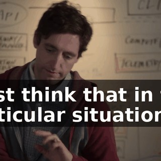 I just think that in this particular situation,
