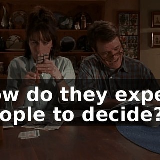 How do they expect people to decide?