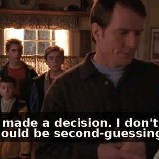 She's made a decision. I don't think we should be second-guessing her.