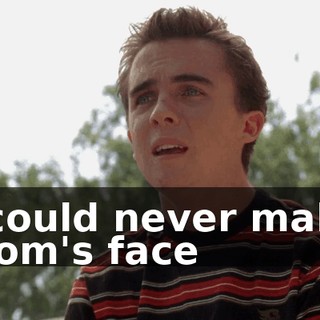 I could never make Mom's face