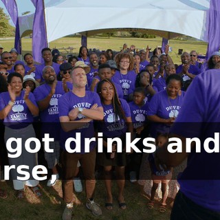 We got drinks and, of course,