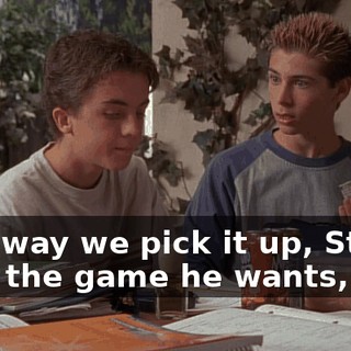 This way we pick it up, Stevie gets the game he wants,