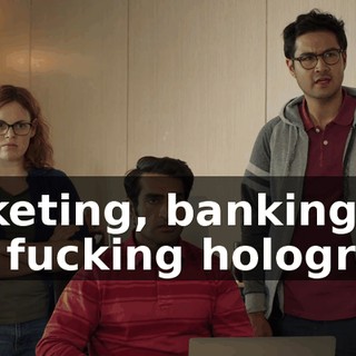 Ticketing, banking, the fucking hologram.