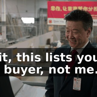 Wait, this lists you as the buyer, not me.