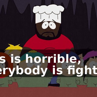 This is horrible, everybody is fighting