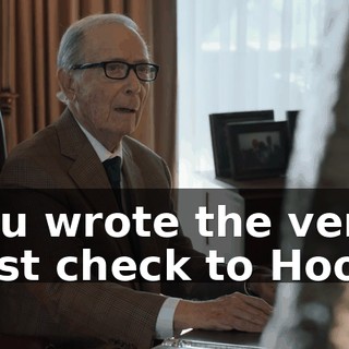 You wrote the very first check to Hooli.