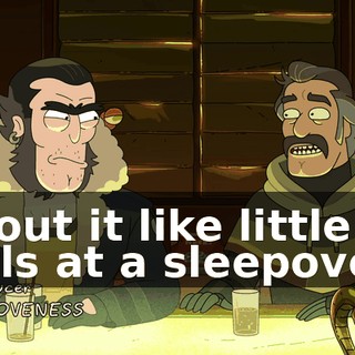 about it like little girls at a sleepover?