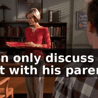 I can only discuss that with his parents.