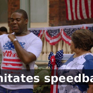 [imitates speedbag]