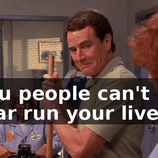 You people can't let fear run your lives.