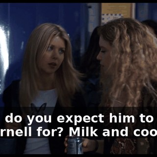 What do you expect him to drive to Cornell for? Milk and cookies?