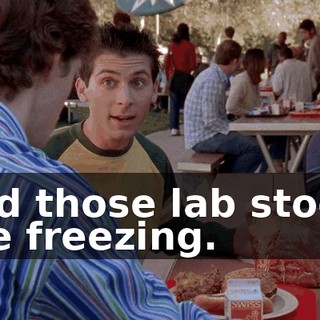 and those lab stools are freezing.