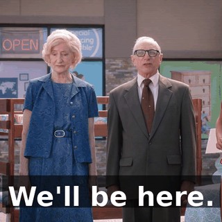 We'll be here.
