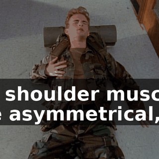 My shoulder muscles are asymmetrical,