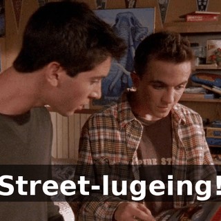 Street-lugeing!