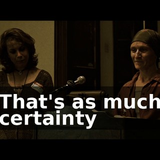 That's as much certainty
