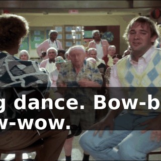 Dog dance. Bow-bow, bow-wow.