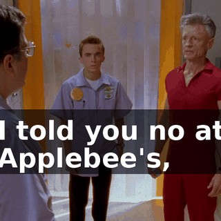 I told you no at Applebee's,