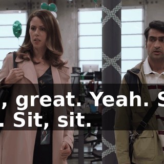 Oh, great. Yeah. Sit, sit. Sit, sit.