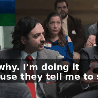 Not why. I'm doing it because they tell me to stop.