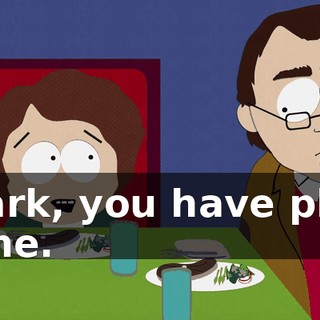 Mark, you have play time.
