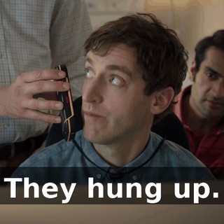 They hung up.