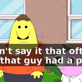I don't say it that often, but that guy had a pure,